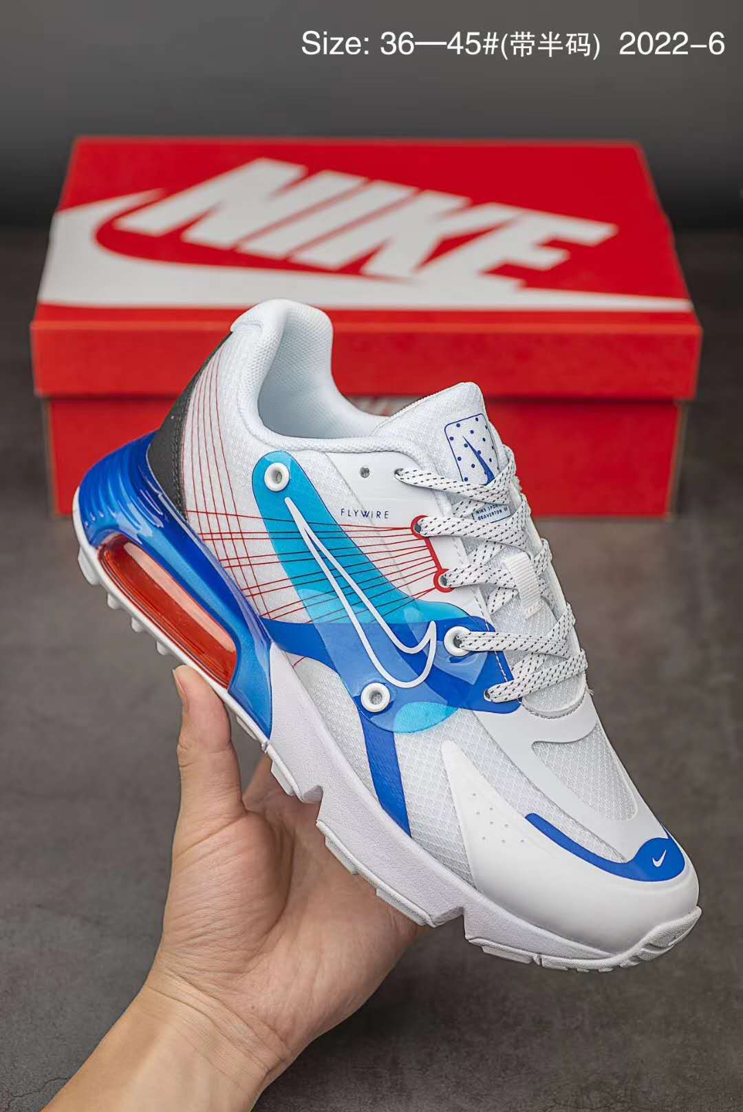 Women Nike Alfia 5000 2090 White Blue Red Shoes